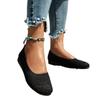 Fashion 2025 Summer Knitted Slip on Women's Soft Bottom Flats Classics Outdoor Round Toe Flats for Women Shallow Daily Plus Size Shoes