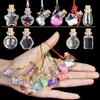 Set of 30 Different Designs Glass Bottle Ornament with Cork Stoppers and Nail Hooks for Crafting and Decoration