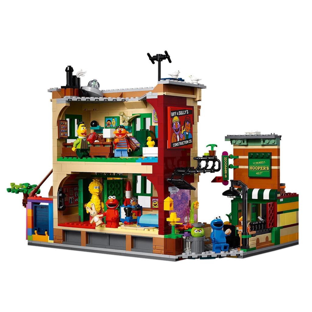 LEGO Ideas Sesamstraat 123e Straat 21324 Speelgoedblokken Cadeauhuis voor Jongens, Meisjes en Volwassenen