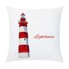 Cartoon Sailing Hot Air Balloon Lighthouse Pattern Cushion Cover Home Living Room Sofa Short Plush Pillow Case X