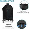 Barbecue Cover Round Grill Cover with Portable Outdoor Windproof Barbecue Grill Waterproof Cover Barbecue Grill Dustproof Cover