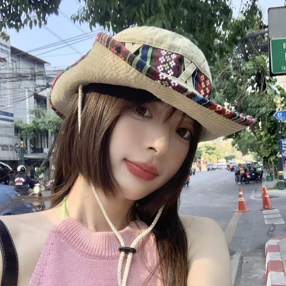 Fashion Summer Bucket Hat Outdoor Camping Cap Hiking Fishing Hats Fishing Accessories Bike Accessories Cowboy Hats Sun Caps