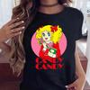 Kawaii Candy Candy Anime Summer Top Tshirt Femen Print T Shirt Grunge Anime Manga T Shirt Top Tees Graphic Aesthetic