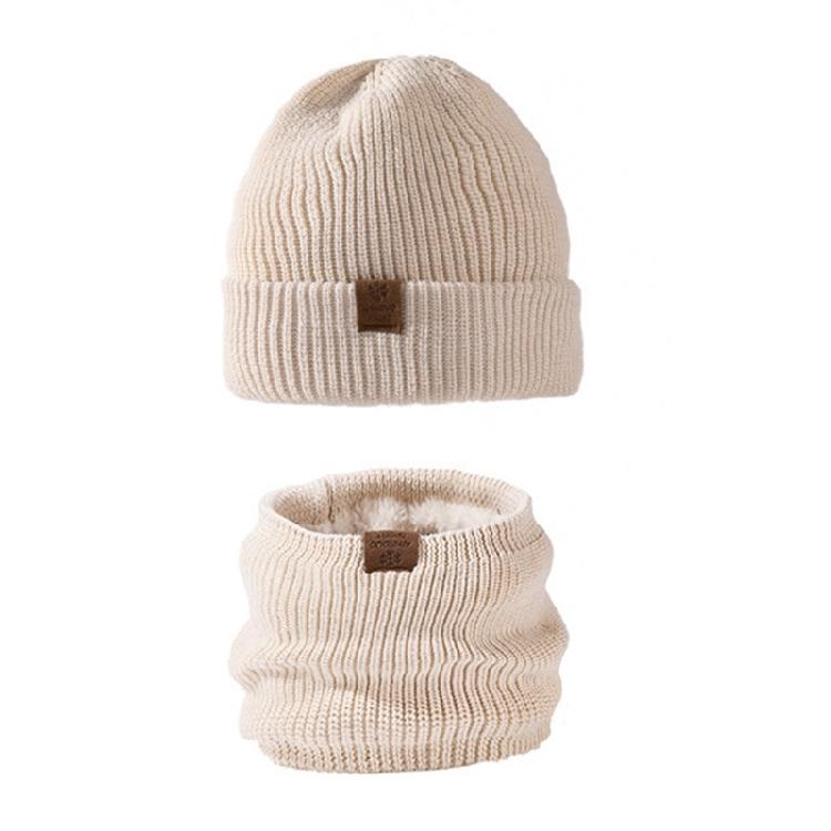 

Fashionable Winter Skull Caps With Neck Gaiter Winter Set For Warmth Cold Weather Outdoor Skiing Camping Hat Thick Liner бежевий