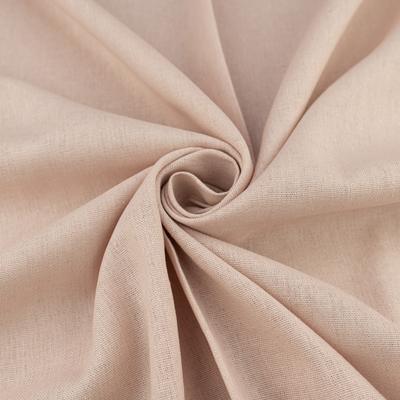 Linen Fabric, Pink and Beige Color