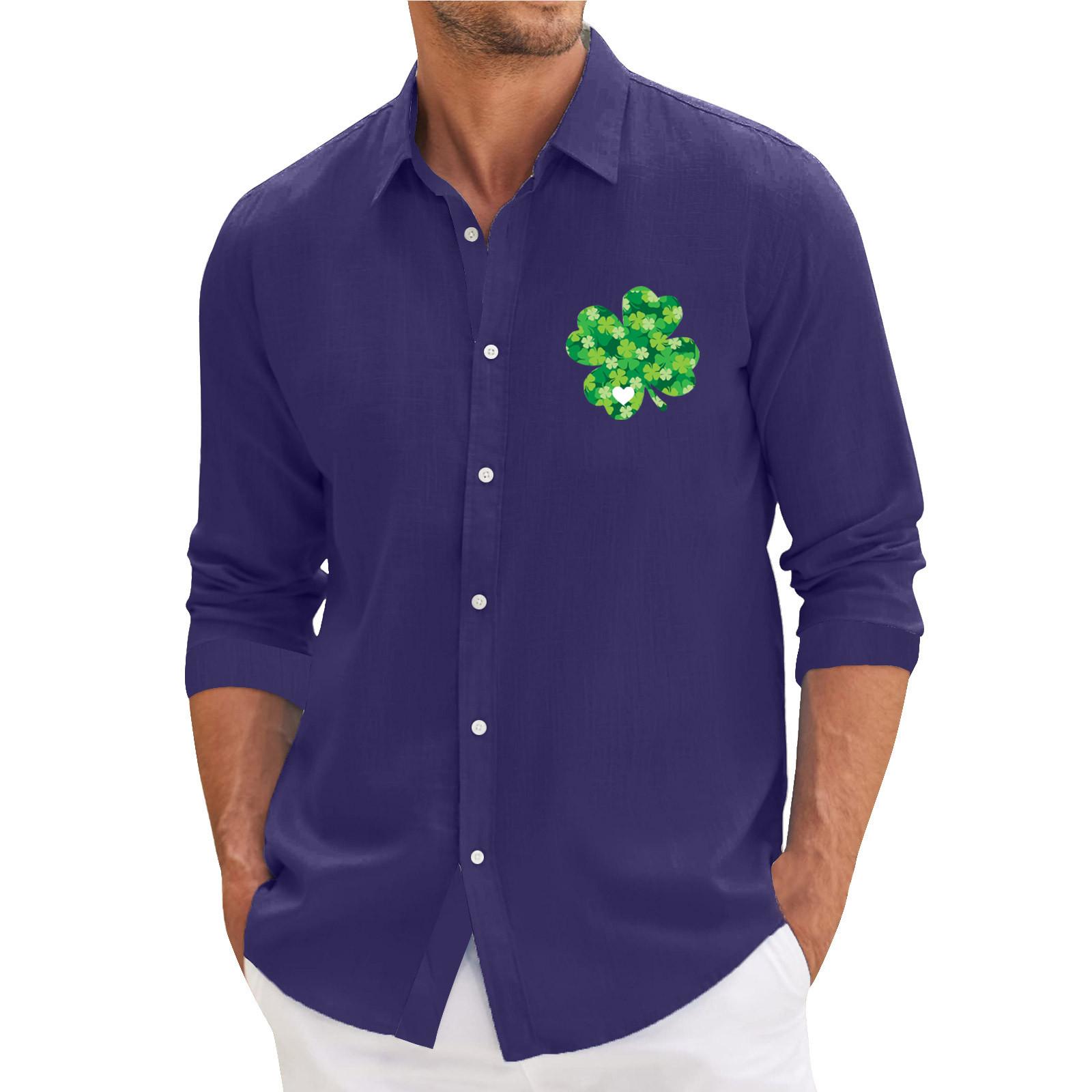 

Мужская весенняя повседневная свободная рубашка с длинным рукавом с принтом Мужская рубашка XXXXL