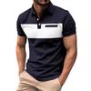 Men's Summer Leisure Culture Breathable Short Sleeved Shirt Top