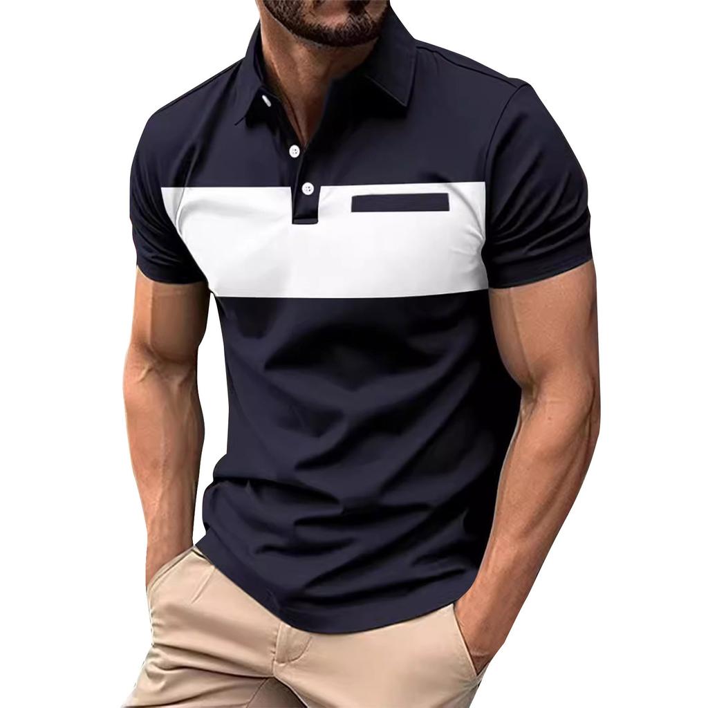 Men's Summer Leisure Culture Breathable Short Sleeved Shirt Top