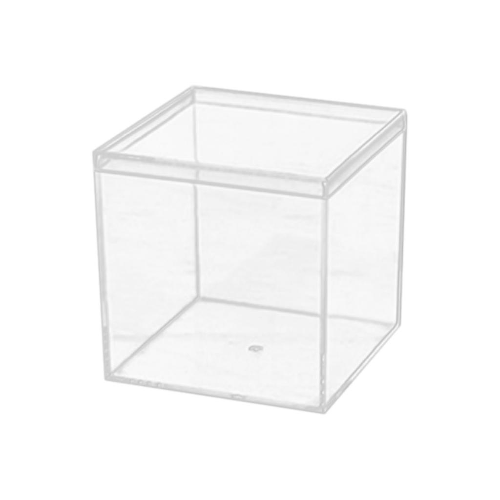 Transparente Box aus Kunststoff und Acryl, quadratische Box, Erdabdeckung, Bonbonbox, handgefertigte Displayverpackung