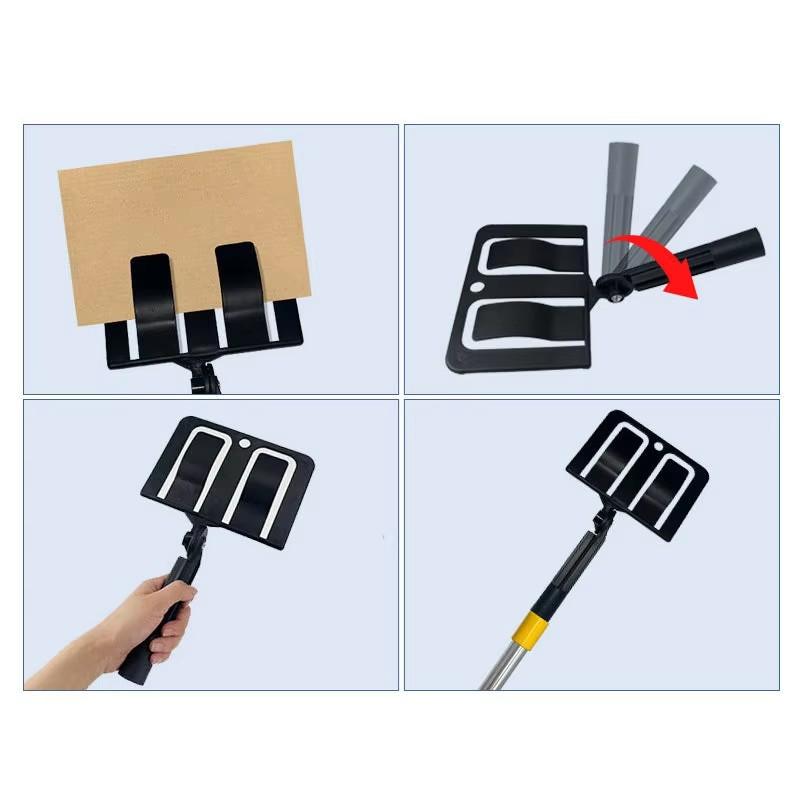 Baffle Holder With Extension Pole Rotation For Paint Color Separation Prevent Splashing Detachable Cleaning Tool Set