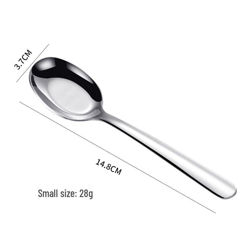 304 Stainless Steel Long Handle Baby Spoons (4-Pack)