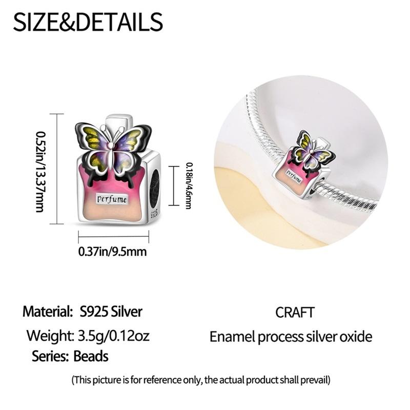 Boutique Copper Colorful Perfume Beads Charm Fits 3Mm Original Bracelet Lovely Jewelry Accessories Gifts