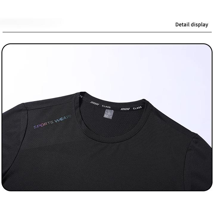 12xl  Summer Quick Drying Short Sleeved T-shirt Men Extra Large Size Quick Dry Round Neck Short Sleeve Oversized Tops Tee Big Loose Clothing