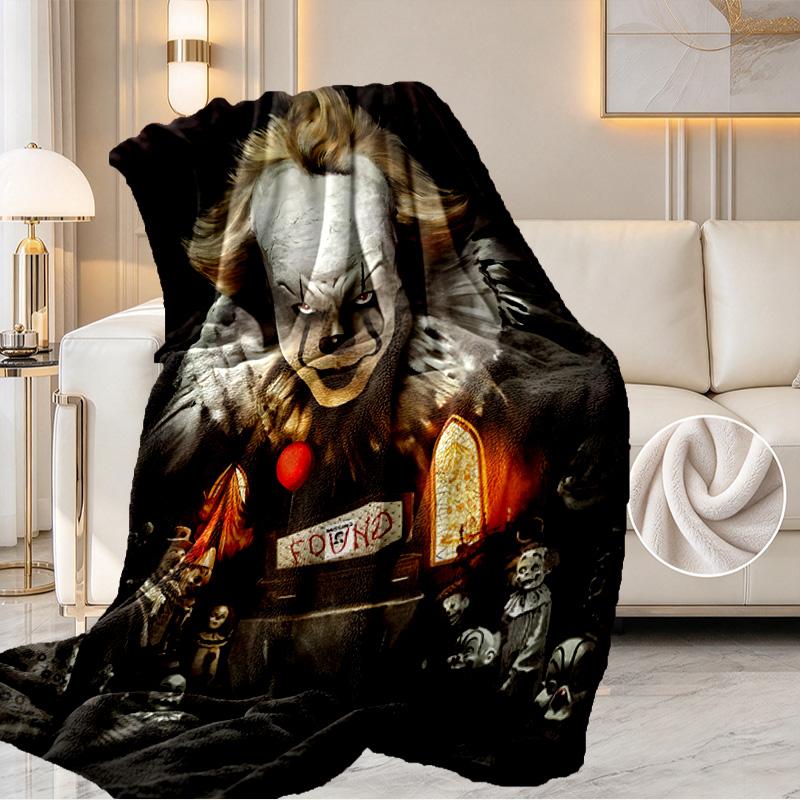 Pennywise Print Blanket - Soft & Comfortable, for Bedroom, Travel, Sofa, Home Decoration - Birthday Christmas Gift for Friend