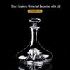 Jinshan Crystal Decanter with Iceberg Base - Customizable Logo for Hotels and Clubs