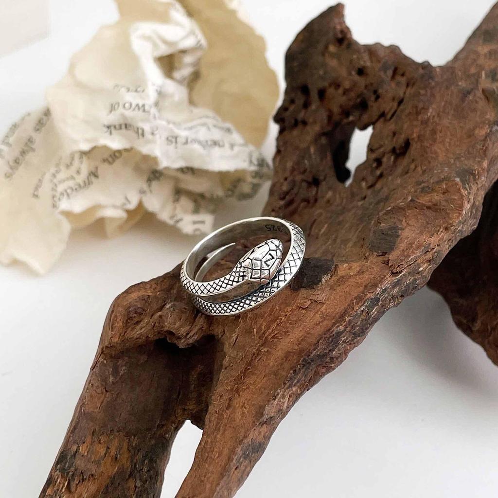Yinruitai S925 Silver Snake Wrap Ring: Exquisite, Luxurious, and Unique Design for Women