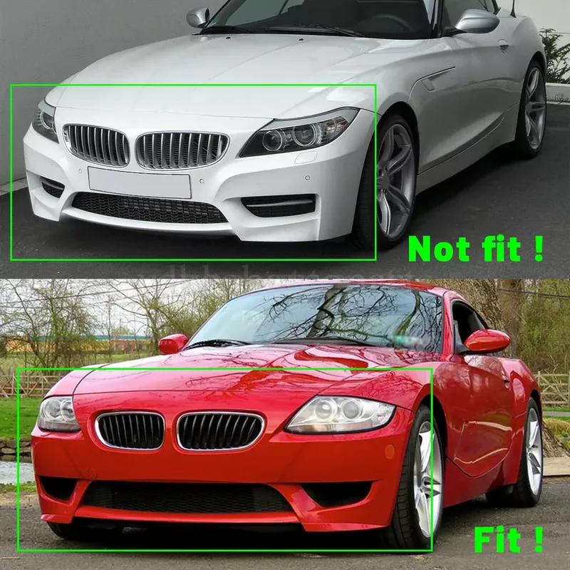 Per BMW Z4 E85 E86 Cabrio 2003-2008 Coppia Griglia Anteriore a Rene Auto Nero Lucido Griglie da Corsa Griglie Accessori Auto Auto