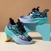 Youth Style Shoes Boys Breathable Running Shoes With Rotating Buckle Lightweight Mesh Sneakers Kids Outdoor Indoor Sports
