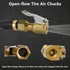 Premium Locking Air Chuck for Tires - 1/4 Inch NPT Heavy-Duty Brass, Quick Connect to Compressors and Inflators - 250 PSI