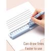 Multifunctional Three-in-One Compass, Ruler & Pencil Set for Students
