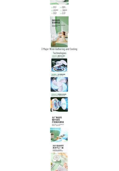 Ultra-Quiet Portable Mini Fan for Dorms and Offices