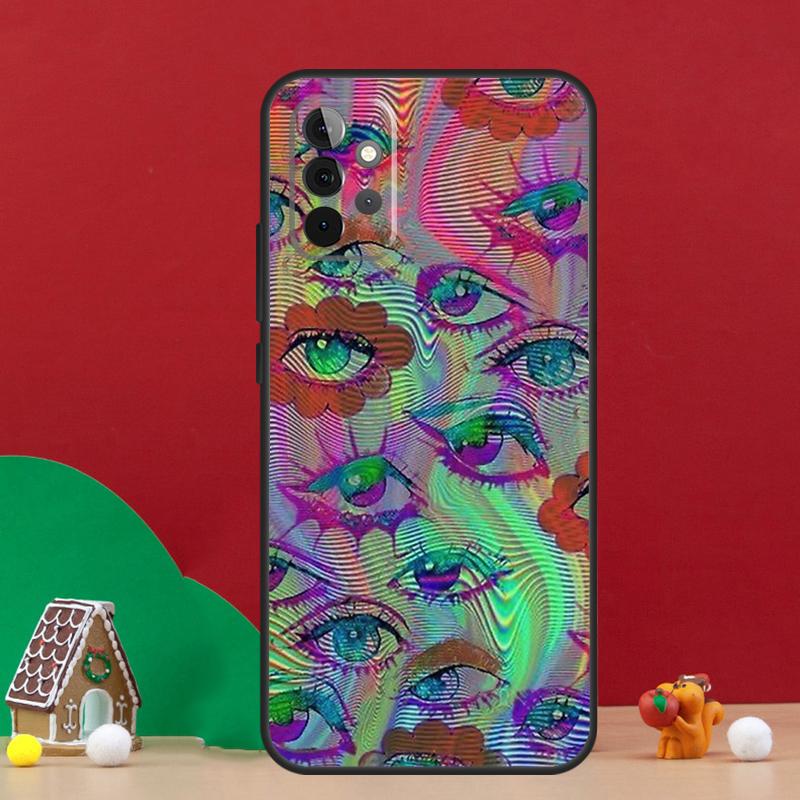 Eye Illustration Case For Samsung Galaxy A36 A56 A06 A13 A53 A32 A12 A22 A52 A35 A17 A16 A55 A15 A54 A34 A14