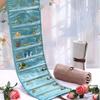 Travel Jewelry Case For Bracelets Earrings And Necklaces Lightweight Foldable Fabric Construction Organizer