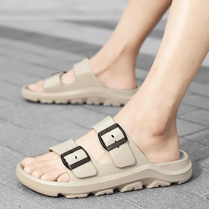 Fashion Platform Men's Shoe Beach Designer Luxury Casual Comfortable Male Slipper Pvc Adult Original 2025 Fashion Eva Clappers Slides