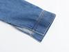 2024 Sommer Damen Gewaschenes Blaues Denim Lockeres Hemd und Jeans Set