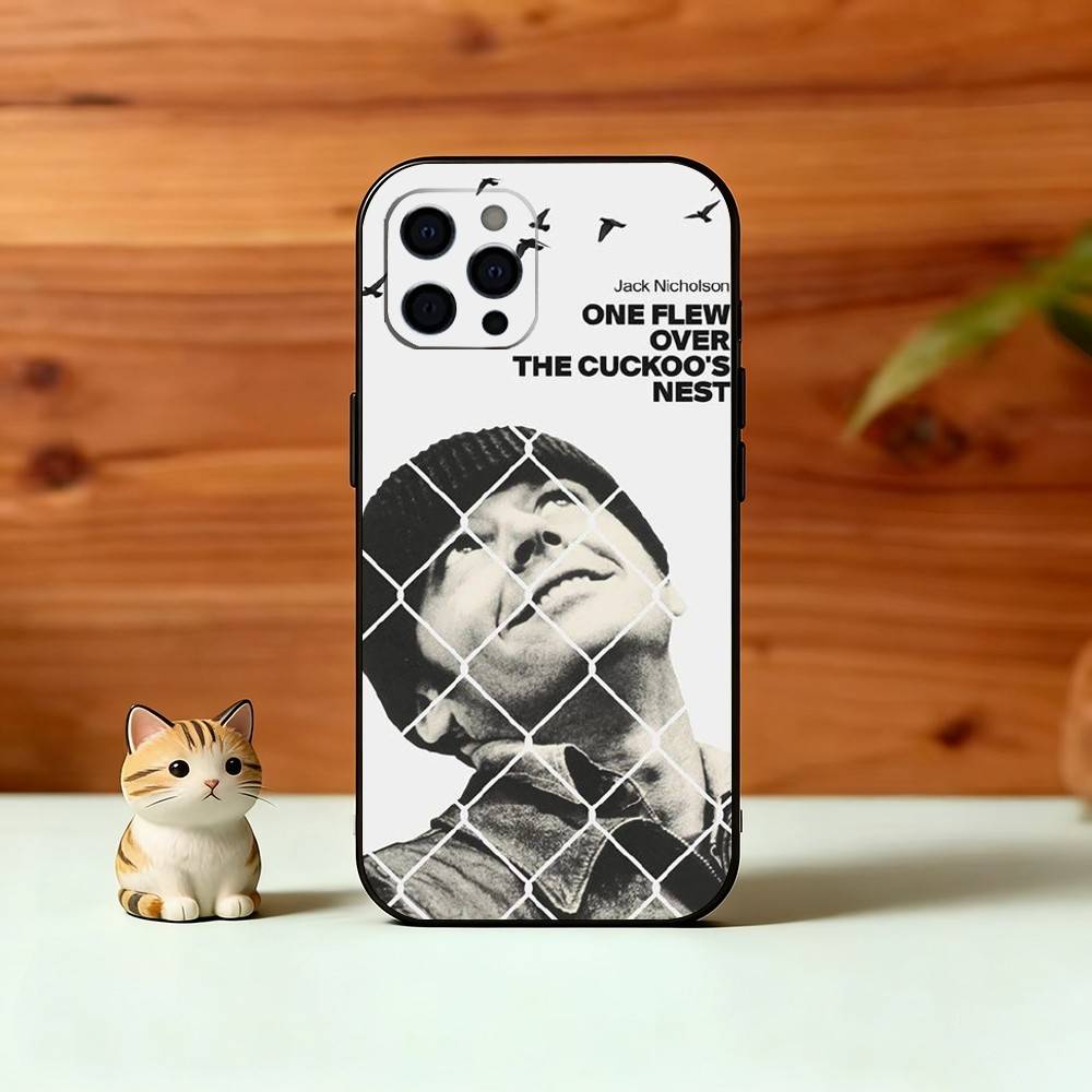 Cuckoo's Nest Movie Phone Case For iPhone 17,16,15,14,13,12,11 Plus,Pro Max,XS,Soft Silicone Black Cover