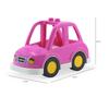 Compatible Large Particle Building Block Table with Cartoon Car, Bus, Airplane, and Sedan Accessories for Children