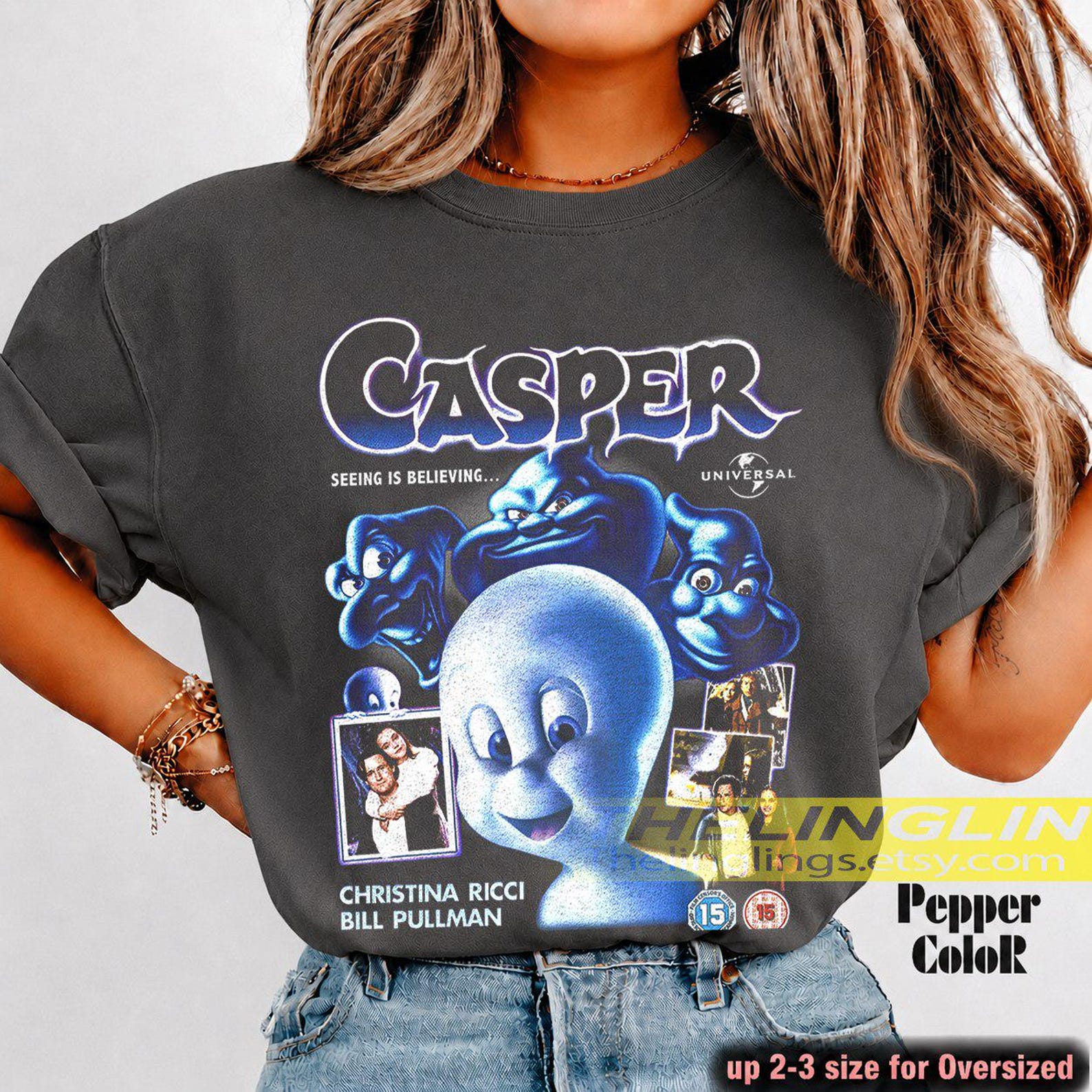 Casper Movie 1995 Unisex T-Shirt, Ghostly Family/Comedy Tee, 90s Movie Fan Shirt, Softstyle Graphic Tee, Halloween Costume, Pop Culture FD 4XL
