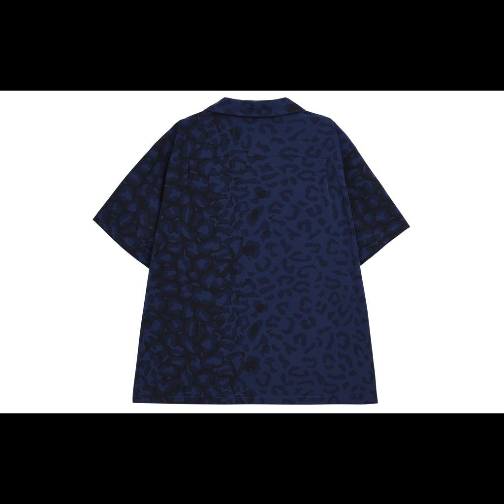 Nike SB SS24 Print Bowler Short Sleeve Button Down Skate Top Shirt Unisex Midnight Marine Blue FN2596-410