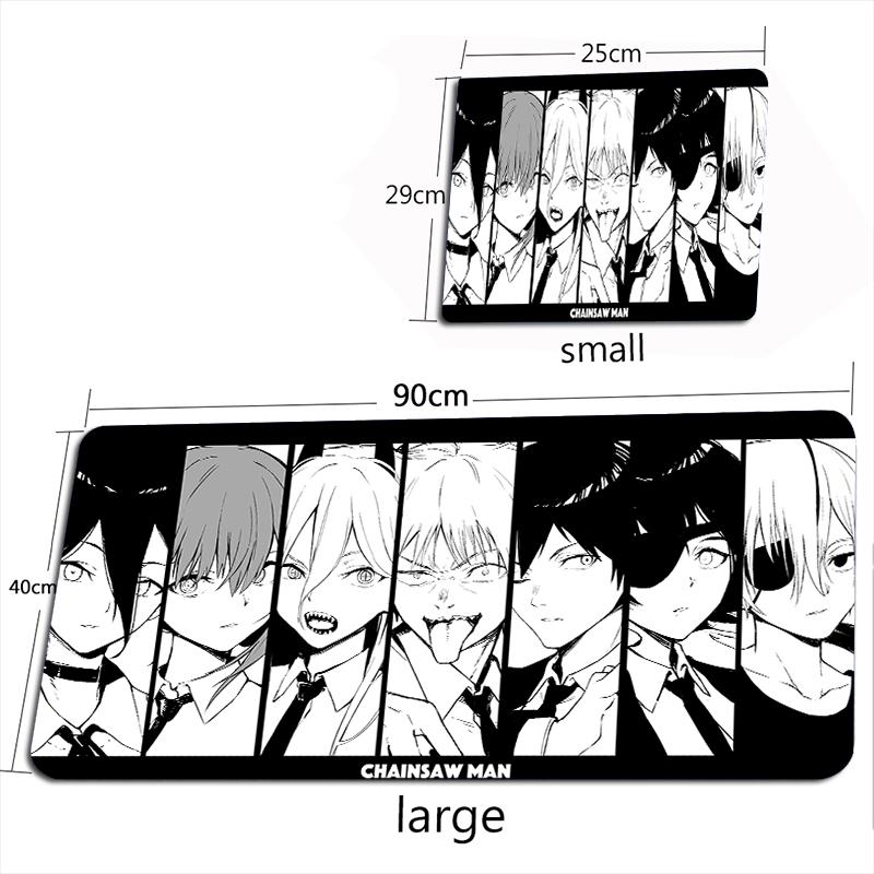 

Chainsaw Man Mouse Pad Anime Mouse Mat Gamer Makima Gaming Accessories Mousepad Large Keyboard DeskMats 100X50CM Pochita Playmat 400X900X3MM