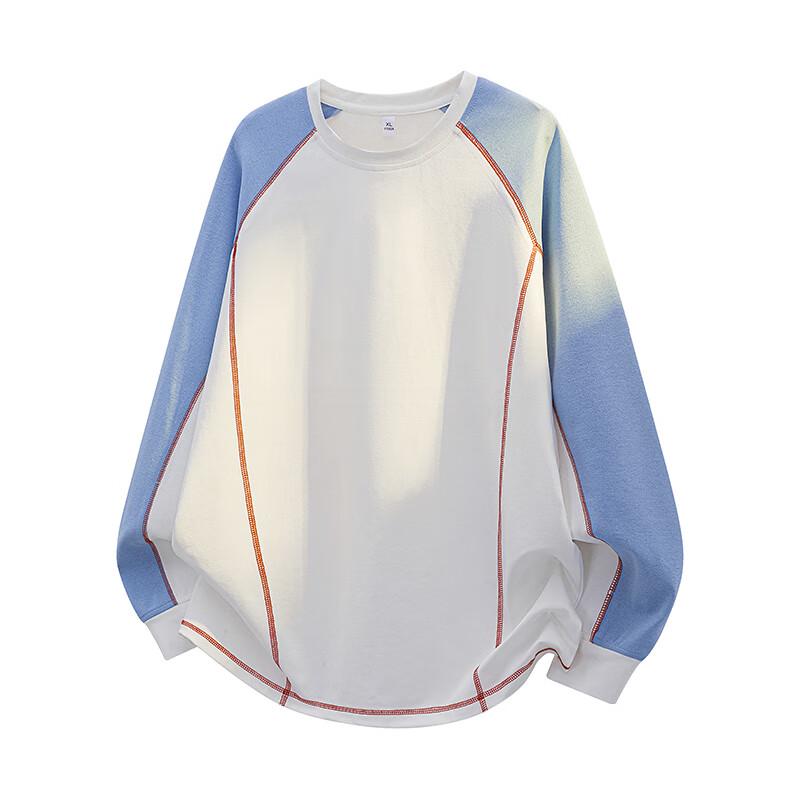 Wassup Sohot Męska bluza crewneck w blokach kolorystycznych