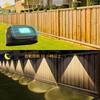 KAWELL Solar Garden Entrance Light 10 Light 8 Automatic Nameplate Light Light, Sensor, Fence, Outdoor, Yard, Light, Sensor, Modes, Colors, On,