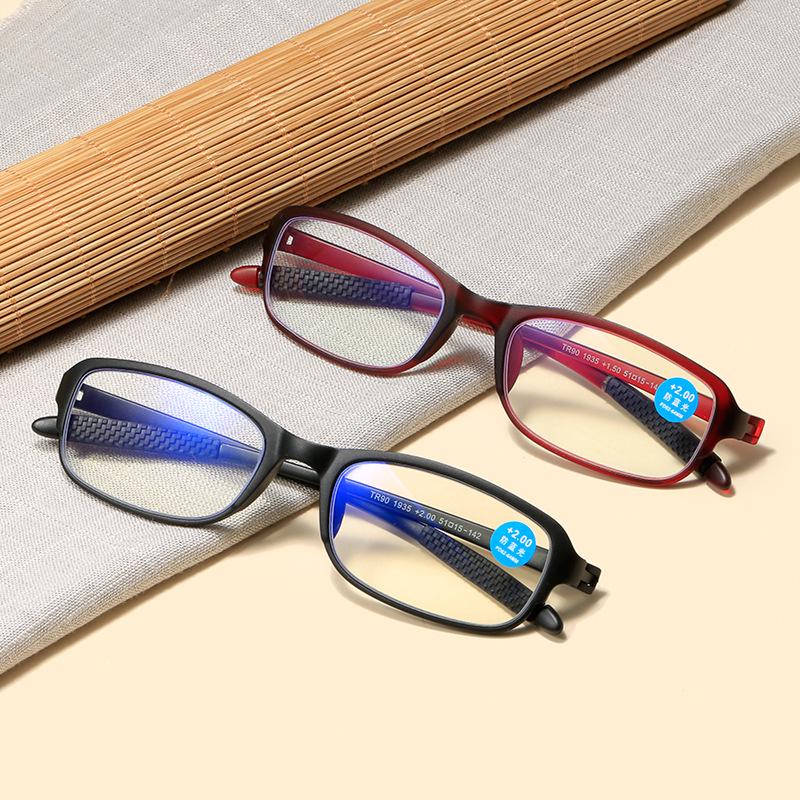 Ultra-Light TR90 Screwless Anti-Blue Light Reading Glasses for Men & Women, Eye Protection for Middle-Aged & Elderly.