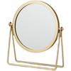High-Value Metal Desktop Makeup Mirror - Single-Sided Vanity for Home, Dorm, or Student Use