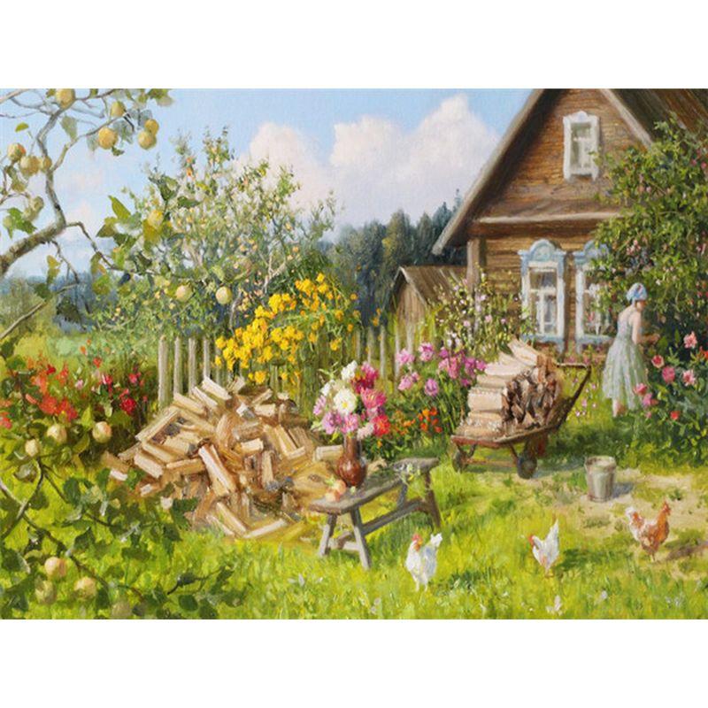 Scenery Diy Painting 5d Diamond Mosaic Cross Stitch Landscape Diamond Embroidery Decorations For Home