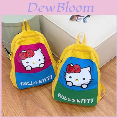 Hello Kitty Animal Pattern Kids Backpack With Breathable Nylon For School And Daily Use