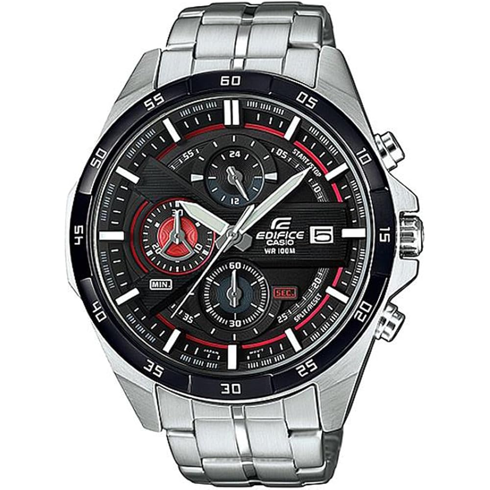 Casio Edifice Chronograph Watch EFR-556DB-1A Stainless Steel Black Dial Men s Timepiece