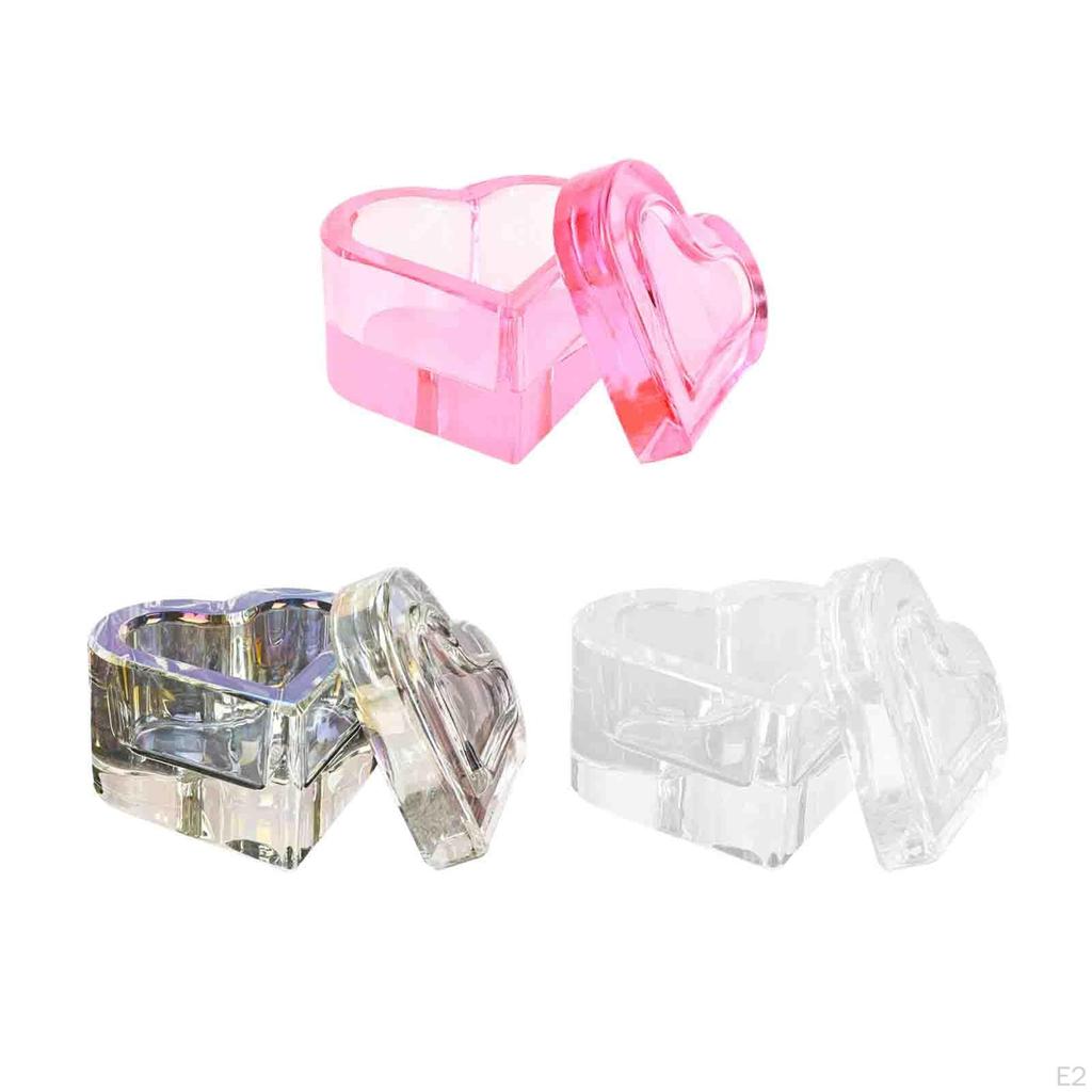 Elegant Glassware Nail Art Dappen Dish Set with Lid