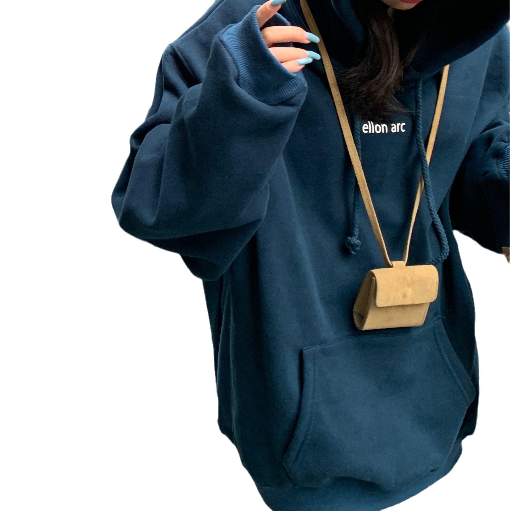 Женское осенне-зимнее пальто свободного кроя с принтом букв в корейском стиле с длинными рукавами 2XL 1694₽