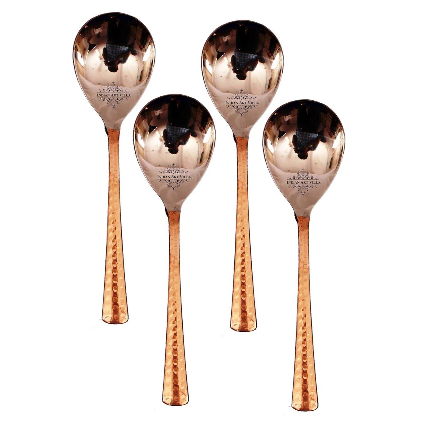 

Набор из 4 стальных медных ложек для риса | для сервировки рисаДом Отель Ресторан | Посуда