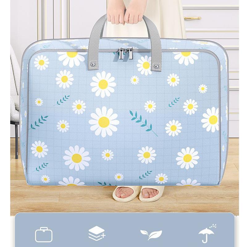 Geantă Depozitare Plapumă Capacitate Mare Dulap Geantă Depozitare Haine Plapumă Îngroșată Pliabilă Genți Mutare Cu Mânere