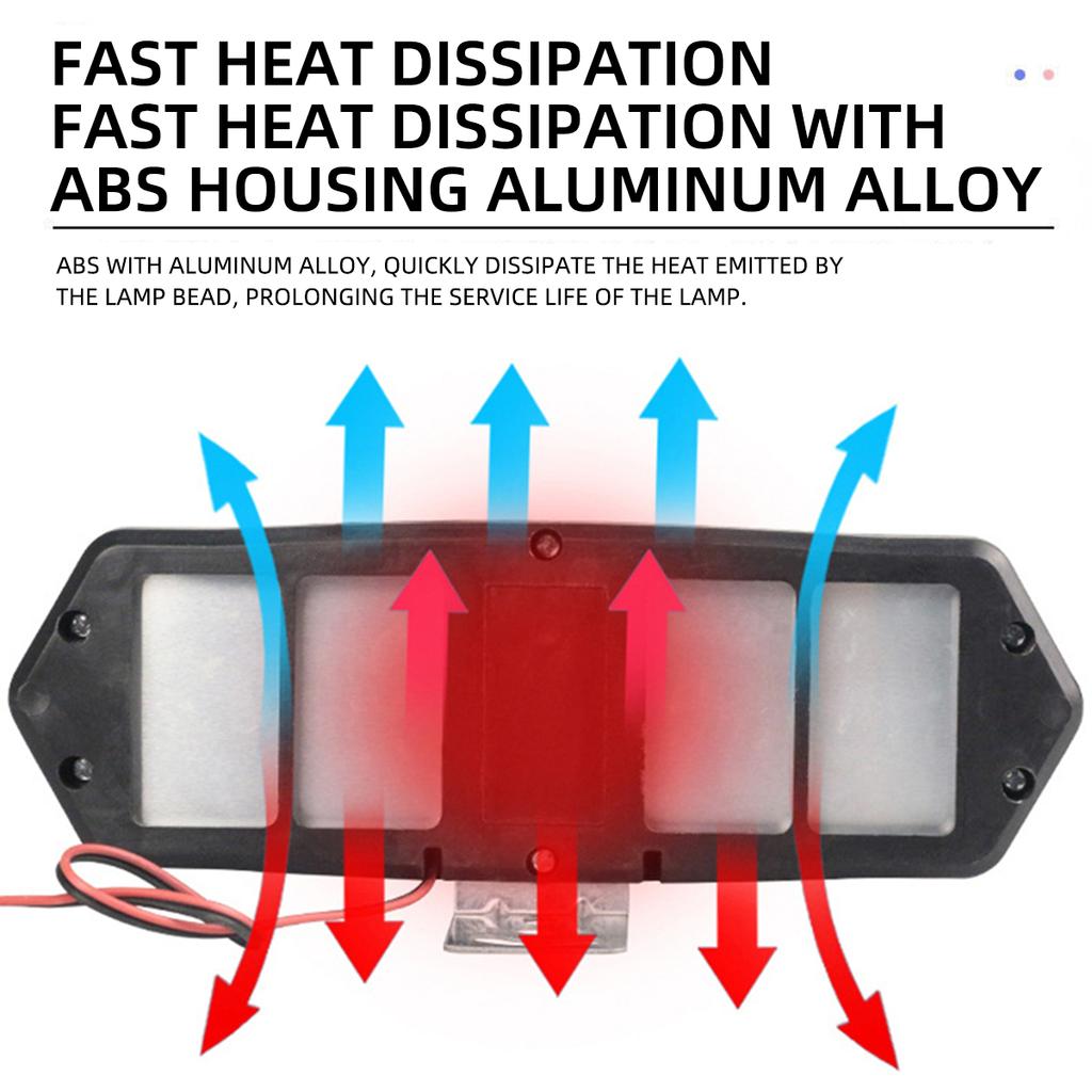 Motorcycle Spotlights Work Light Electric Scooters Tricycle 30 LED Spotlights ABS Aluminum Alloy Housing Universal 12V-85V