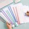 5pcs Plastic A4 Draw Rod Folder Business Supplies Thickened Document Rod Clamp Transparent Drop Shaped Business Folder