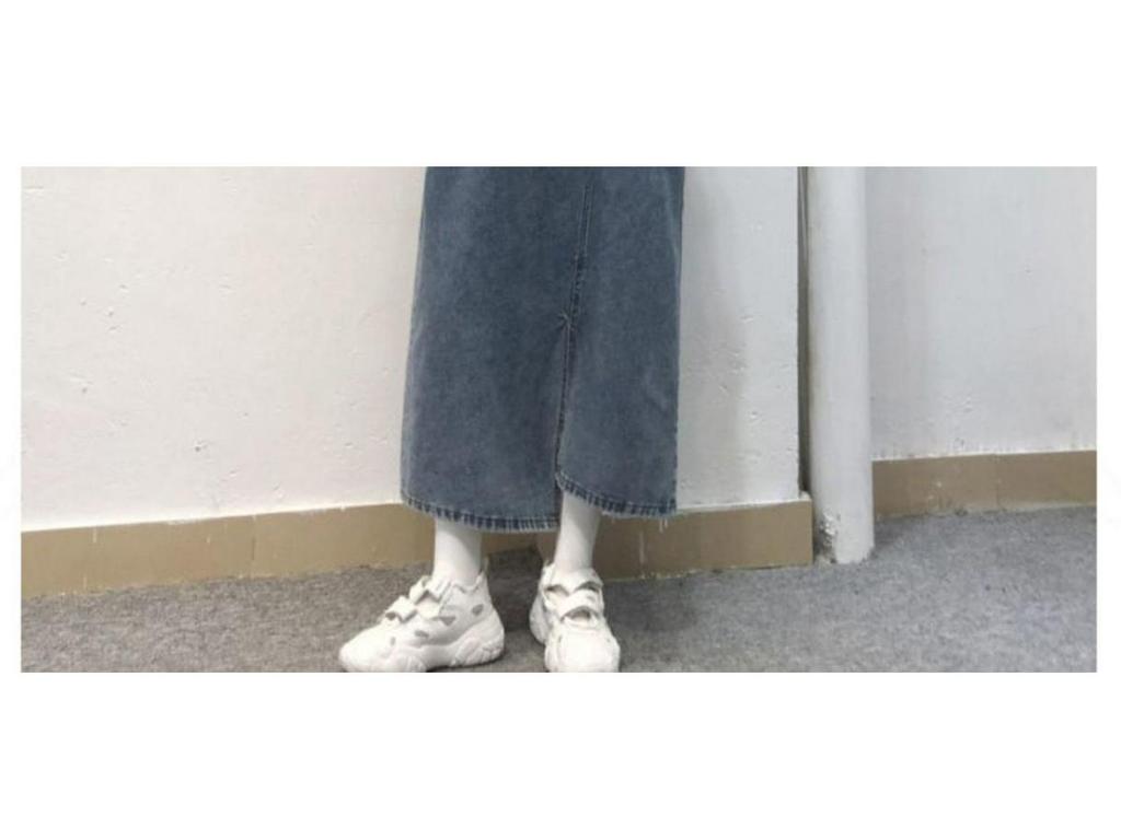 Autumn Women's Retro Loose-Fit Denim Overall Dress with Irregular Slit