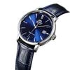 Mechanical Men's Watch Fully Automatic Waterproof Mechanical Watch Men's Watch Leather Strap Blue PlateRA-AC0F06L10B