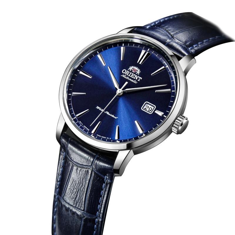 Mechanical Men's Watch Fully Automatic Waterproof Mechanical Watch Men's Watch Leather Strap Blue PlateRA-AC0F06L10B